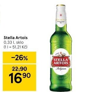 Pivo světlý ležák Stella Artois