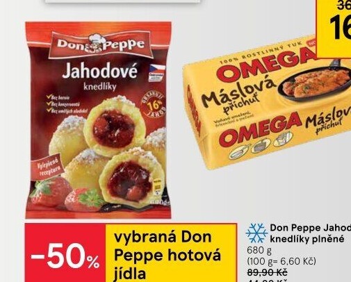 Plněné knedlíky mražené Don Peppe