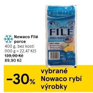 Rybí filé mražené Nowaco