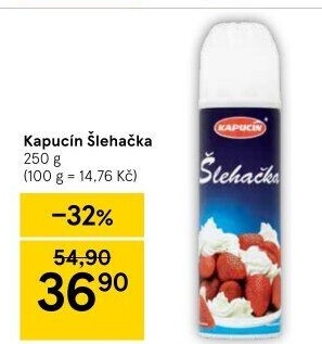 Šlehačka ve spreji Kapucín