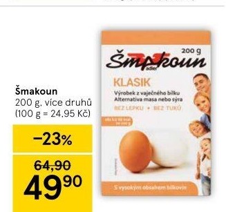 Šmakoun bez lepku Adler