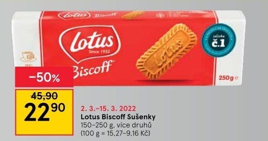Sušenky Biscoff Lotus
