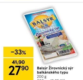 Sýr Balsýr Mlékárna Žirovnice