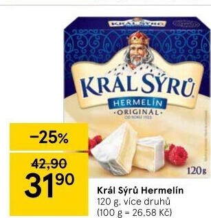 Sýr Hermelín Král sýrů