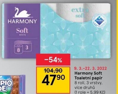 Toaletní papír 3vrstvý Harmony