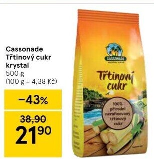 Třtinový cukr Cassonade