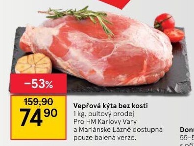 Vepřová kýta bez kosti