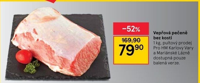 Vepřová pečeně bez kosti