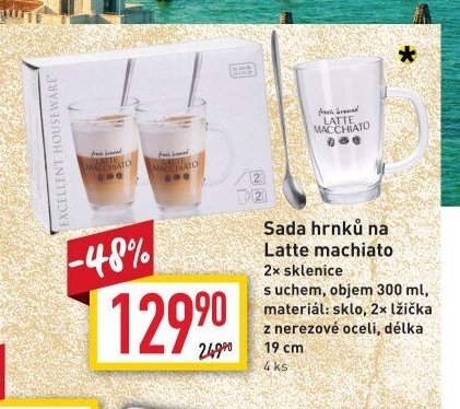 Sada hrnků na Latte machiato