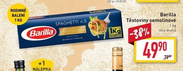 Barilla Těstoviny semolinové 1 kg