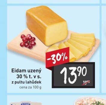 Eidam uzený 30 % t. v s.