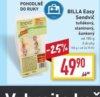 BILLA Easy Sendvič