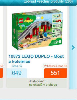 10872 LEGO DUPLO - Most a kolejnice