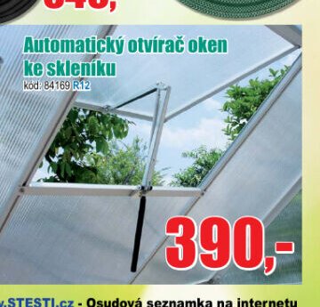 Automatický otvírač oken ke skleníku