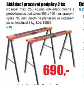 Skládací pracovní podpěry 2 ks