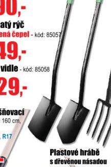 Špičatý rýč zesílená čepel