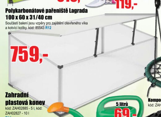 Polykarbonátové pařeniště Lagrada