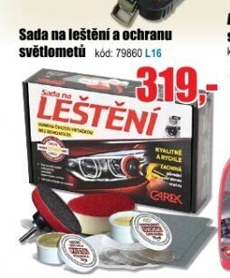 Sada na leštění a ochranu světlometů