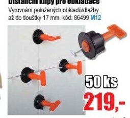 Distanční klipy pro obkladače 50 ks