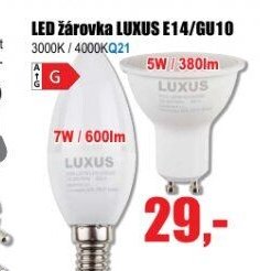LED žárovka LUXUS E14/GU10