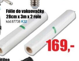 Fólie do vakuovačky 28cm x 3m x 2 role