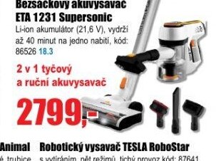 Bez sáčkový akuvysavač ETA 1231 Supersonic