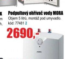 Podpultový ohřívač vody MORA