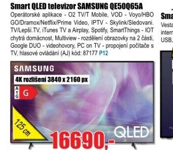 Smart QLED televizor SAMSUNG QE50Q65A