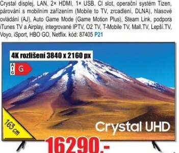 Smart televizor SAMSUNG UE65TU7092