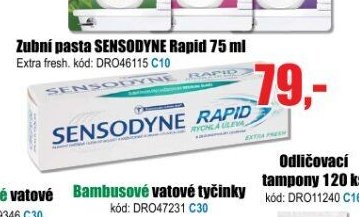 Zubní pasta SENSODYNE Rapid 75 ml