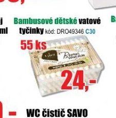 Bambusové dětské vatové tyčinky