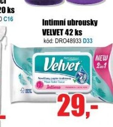 Intimní ubrousky VELVET 42 ks