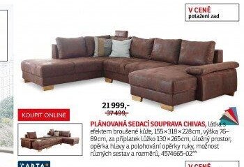 Plánovaná sedací souprava Chivas - ASKO akcniletaky.com