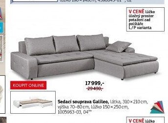 Sedací souprava Galileo - ASKO akcniletaky.com
