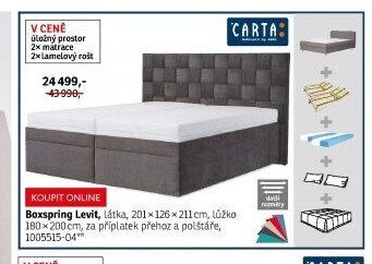 Boxspring Levit - ASKO akcniletaky.com