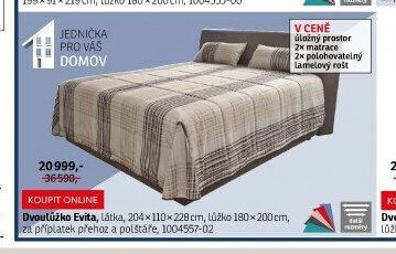 Dvoulůžko Evita - ASKO akcniletaky.com