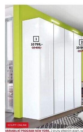 Šatní skříň New York 1 - ASKO akcniletaky.com