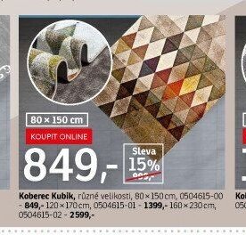 Koberec Kubik - ASKO akcniletaky.com
