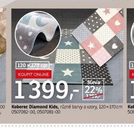 Koberec Diamond Kids - ASKO akcniletaky.com