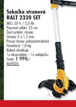 Sekačka strunová RALT 2320 SET - UNI HOBBY akcniletaky.com