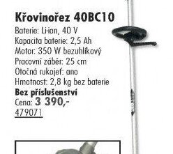 Křovinořez 40BC10 - UNI HOBBY akcniletaky.com