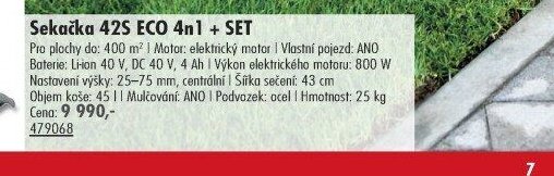 Sekačka 42S ECO 4n1 + SET - UNI HOBBY akcniletaky.com