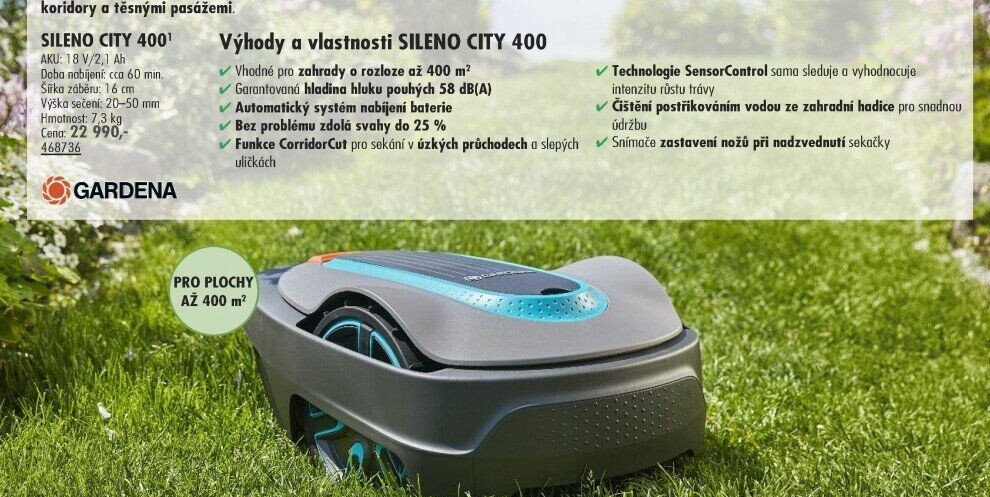 GARDENA SILENO CITY 400 - UNI HOBBY akcniletaky.com