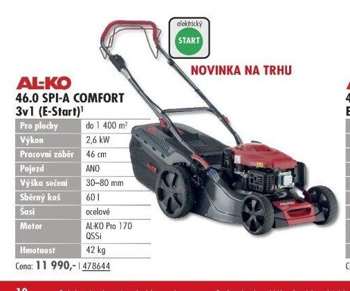 AL-KO 46.0 SPI-A COMFORT 3v1 (E-Start) - UNI HOBBY akcniletaky.com