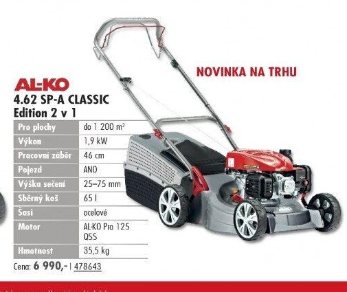 AL-KO 4.62 SP-A CLASSIC Edition 2 v 1 - UNI HOBBY akcniletaky.com
