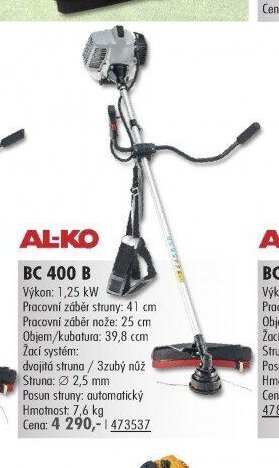 AL-KO BC 400 B - UNI HOBBY akcniletaky.com