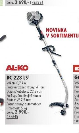 AL-KO BC 223 LS - UNI HOBBY akcniletaky.com
