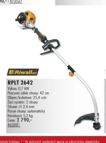 Riwall RPLT 2642 - UNI HOBBY akcniletaky.com