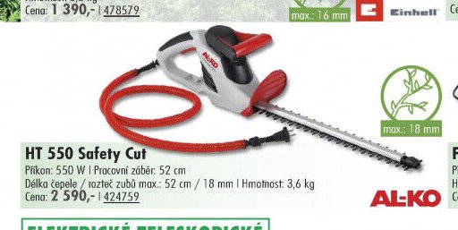 AL-KO HT 550 Safety Cut - UNI HOBBY akcniletaky.com