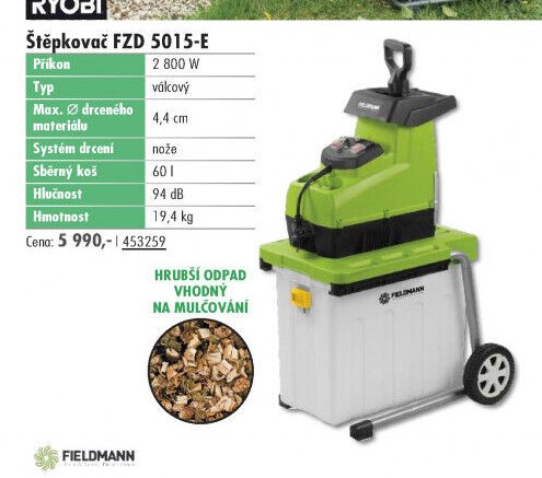 Štěpkovač FZD 5015-E - UNI HOBBY akcniletaky.com